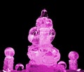 Guan Yu ice sculpture pink